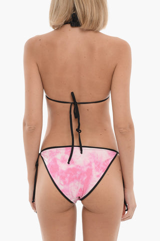Bikini a Triangolo Effetto Tie-Dye