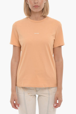 Solid Color SUZANA T-Shirt with Printed Logo