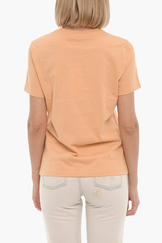 Solid Color SUZANA T-Shirt with Printed Logo