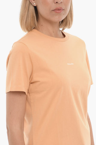 Solid Color SUZANA T-Shirt with Printed Logo