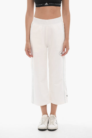 STELLA MCCARTNEY Organic Cotton Cropped Joggers with Elastic Waistband 