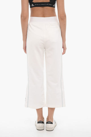 STELLA MCCARTNEY Organic Cotton Cropped Joggers with Elastic Waistband 