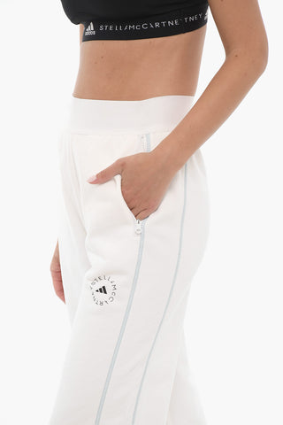 STELLA MCCARTNEY Organic Cotton Cropped Joggers with Elastic Waistband 