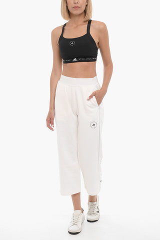 STELLA MCCARTNEY Organic Cotton Cropped Joggers with Elastic Waistband 