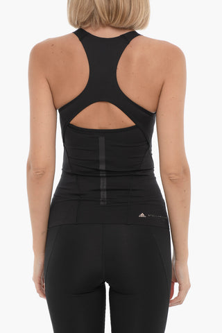 STELLA MCCARTNEY Solid Color Tank Top with Perforated Details and Back Cut-Out