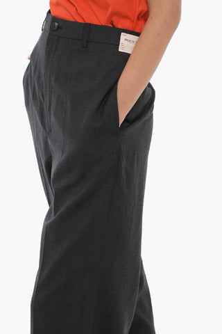 Virgin Wool Oversized Pants