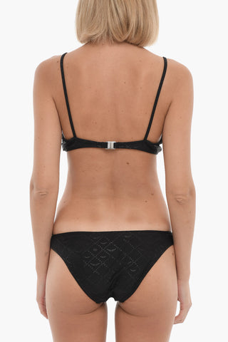 Printed Nylon Stretch Bow Bikini