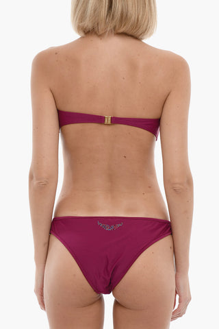 Bikini V Wire con Dettagli Dorati