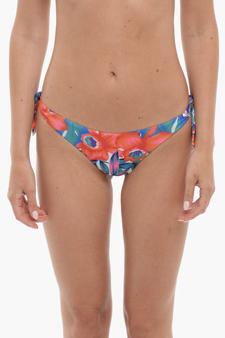 EMPORIO Floral Patterned Tie-Side Bikini Bottom