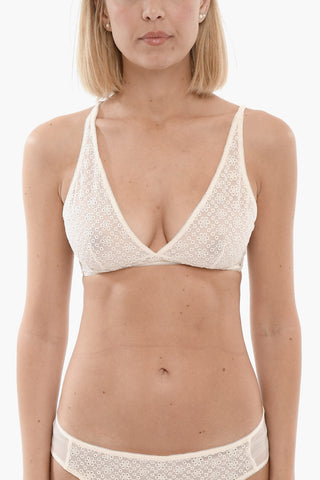 Reggiseno Trasparente in Sangallo