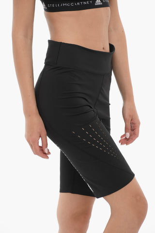 STELLA MCCARTNEY Biker Shorts With Perfored Details