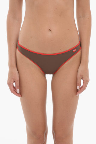 Stretch Fabric BFPN-ANGELSS Bikini Bottom with Contrasting Edges