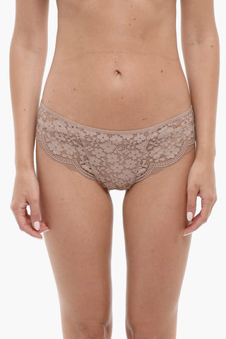 Slip LOTTIE in Pizzo a Tinta Unita