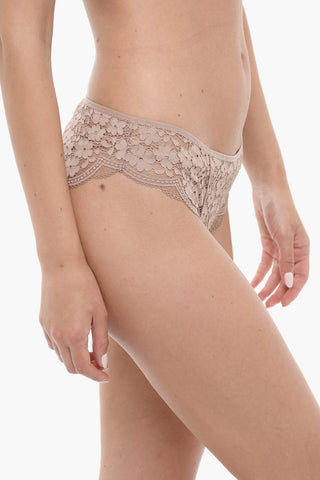 Slip LOTTIE in Pizzo a Tinta Unita
