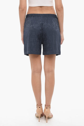 Shorts a Fantasia Floreale con Elastico in Vita