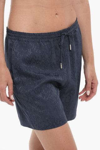 Shorts a Fantasia Floreale con Elastico in Vita