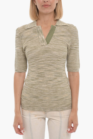 Polo Neck Short Sleeve SMOOTH Sweater