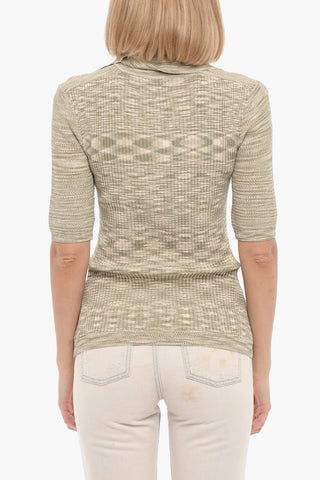 Polo Neck Short Sleeve SMOOTH Sweater