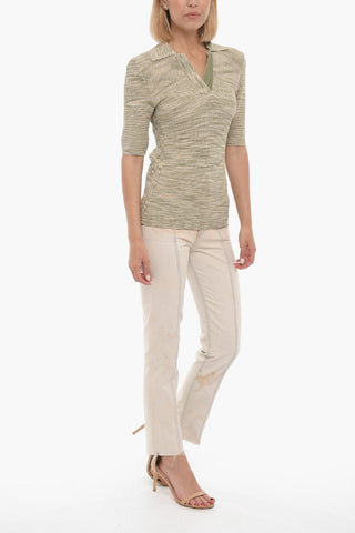 Polo Neck Short Sleeve SMOOTH Sweater