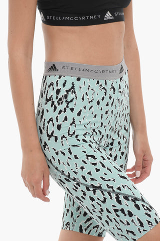STELLA MCCARTNEY Animal Patterned High-Waisted Active Shorts