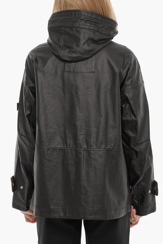 ARMY Giubbotto Impermeabile con Cappuccio