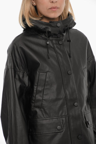ARMY Giubbotto Impermeabile con Cappuccio