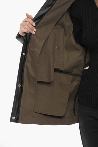 ARMY Giubbotto Impermeabile con Cappuccio