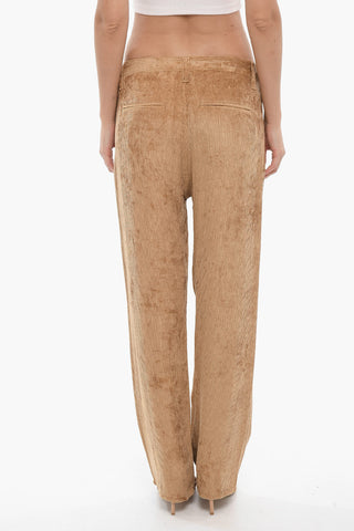 Pantaloni ELLIE Cavallo Basso a Costine in Velluto