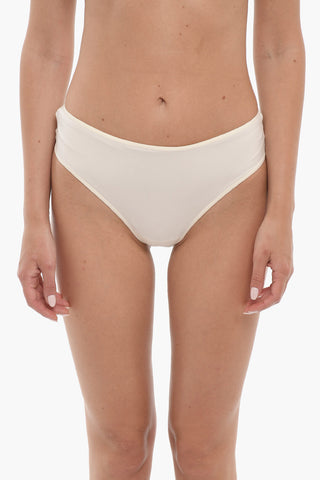 Solid Color Thong with Cut-Out Detail