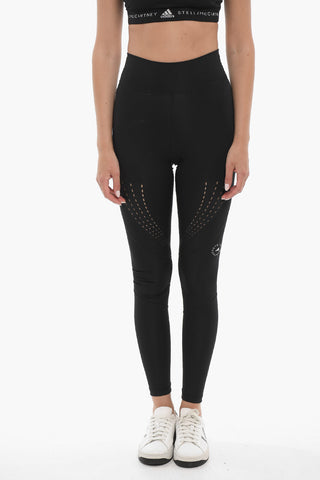 STELLA MCCARTNEY Solid Color Leggings with Perfored Details