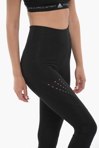 STELLA MCCARTNEY Solid Color Leggings with Perfored Details