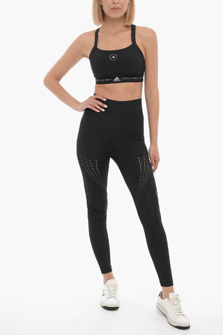 STELLA MCCARTNEY Solid Color Leggings with Perfored Details