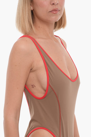 Costume Intero BFSW-KAYLAS in Tessuto Stretch con Bordi a Contrasto