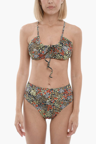 Top Bikini TILDA a Fantasia Floreale con Spalline Incrociate