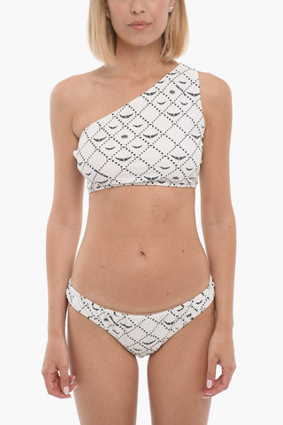 Printed One-Shoulder Bikini