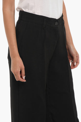 High Waist MY PANTS Flare Pants with Belt Loops