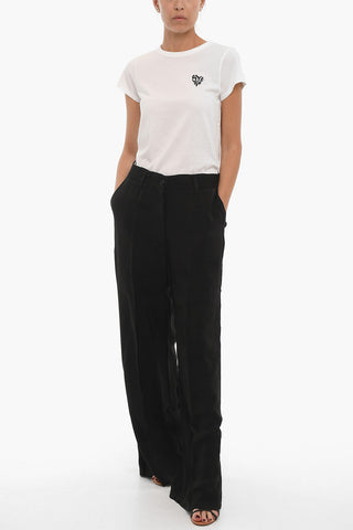High Waist MY PANTS Flare Pants with Belt Loops