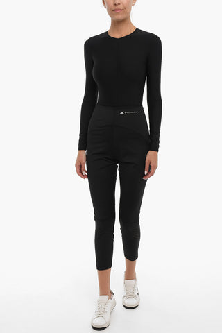 STELLA MCCARTNEY Leggings in Tinta Unita con Dettagli Traforati