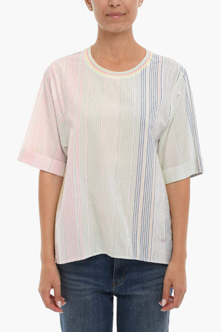 Multicolor Striped Cotton Blouse