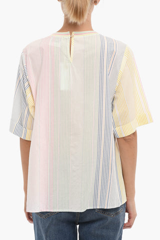 Multicolor Striped Cotton Blouse