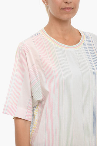 Multicolor Striped Cotton Blouse