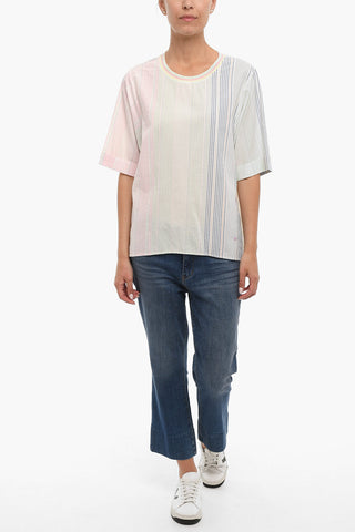 Multicolor Striped Cotton Blouse