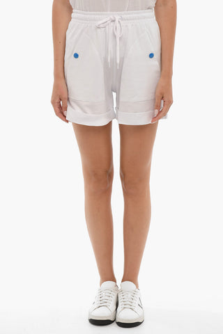 LOVE Shorts with Maxi Pockets and Decorative Logo