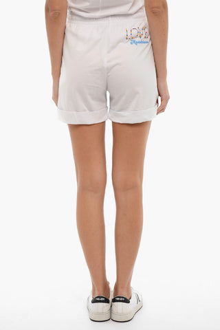 LOVE Shorts with Maxi Pockets and Decorative Logo