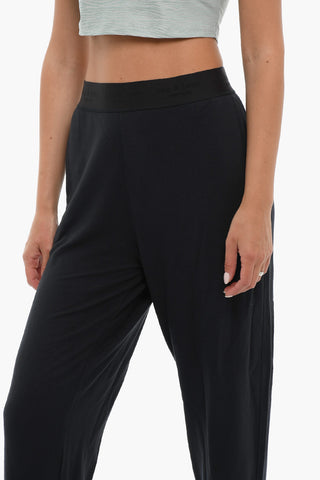 Solid Color CITY COZY Joggers with Logoed Elastic Band