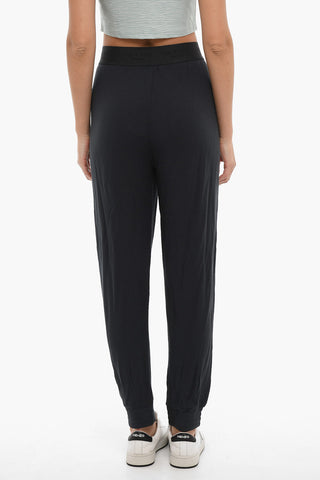Solid Color CITY COZY Joggers with Logoed Elastic Band