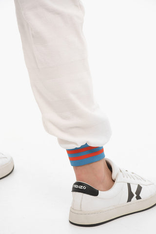 LOVE Set Felpa e Joggers in Spugna di Cotone con Banda Elastica a Contrasto