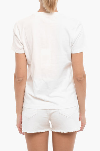 Crew-neck EDEN T-Shirt with Printed Contrasting Logo