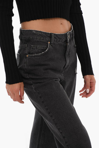 Dark Wash Jeans with Frayed Jeans 18,5cm