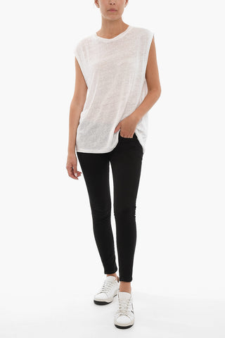 Top Oversized LANKA Girocollo in Tinta Unita